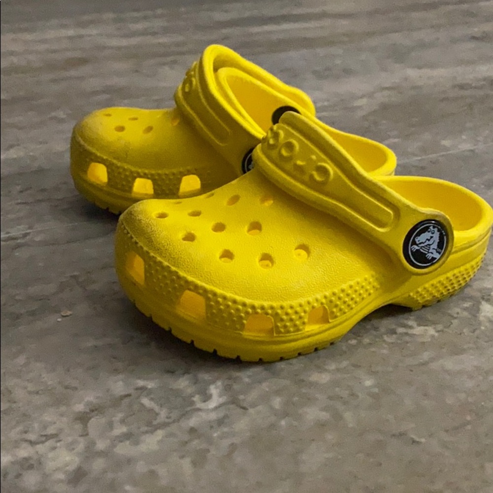 Baby infant crocs yellow